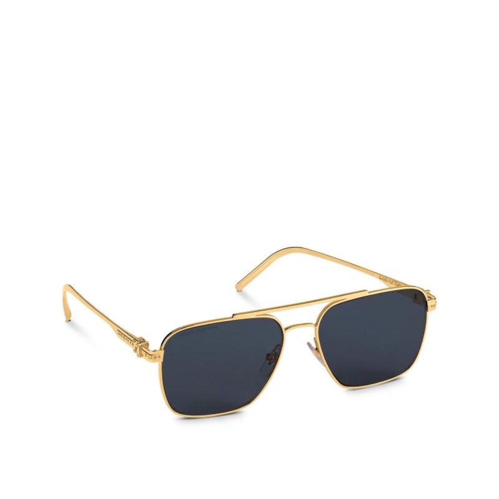 Louis Vuitton Ramble pilot sunglasses gold aviators LV